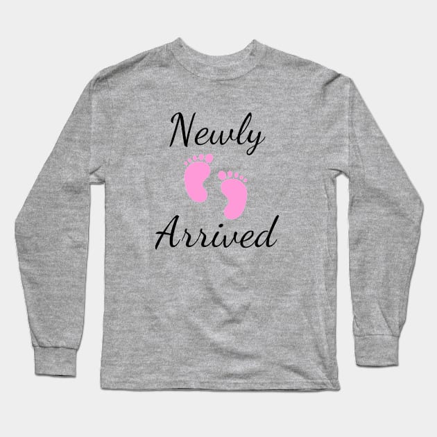 Newly Arrived Baby Girl New Born Long Sleeve T-Shirt by IlanaArt